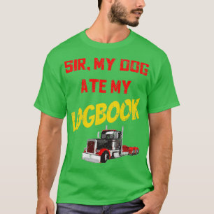 Camiseta Senhor, meu cachorro comeu meu diário