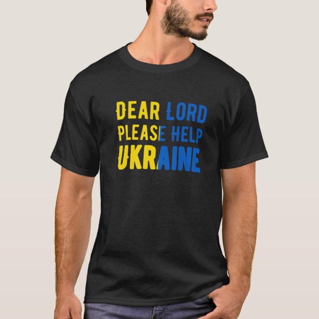 Camiseta Senhor, por favor, ajude a Ucrânia (Frente)