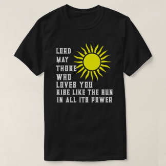 Camiseta Senhor Que Aqueles Que Te Ama Brilhe Como O Sol