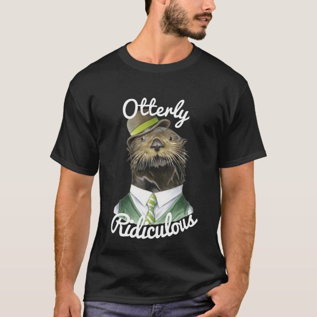 Camiseta Senhor ridículo Lontra Projeto de Otterly (Frente)