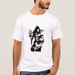 Camiseta Senhor Shiva Arte Irritado Trishul