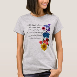 Camiseta Senhor Tennyson Jardim Citação Romântico de Alf