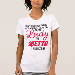 Camiseta Senhora à camisola de alças do gueto