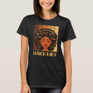 Camiseta Senhora Almoçadora Afro-Americana do Retro