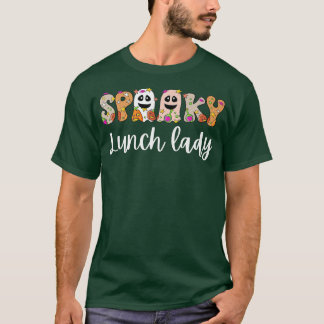 Camiseta Senhora Almoço Assustadora Cozinheira da Cafeteria