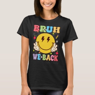 Camiseta Senhora Almoço Voltar Bruh Sorriso Retro Face Dálm