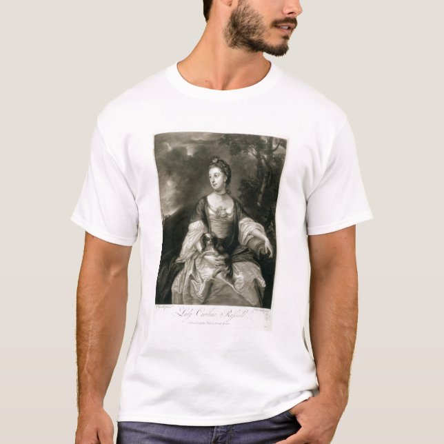Camiseta Senhora Caroline Russell, gravado por James (Frente)
