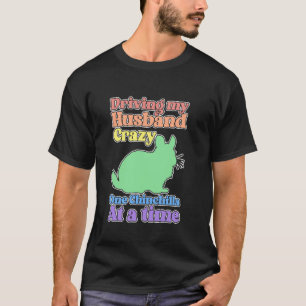 Camiseta Senhora Chinchila Engraçada Deixando Meu Marido Lo