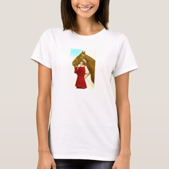 Camiseta Senhora com cavalo (Frente)