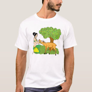 Camiseta Senhora com cervos