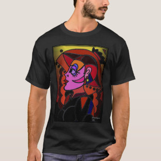 Camiseta Senhora com chapéu