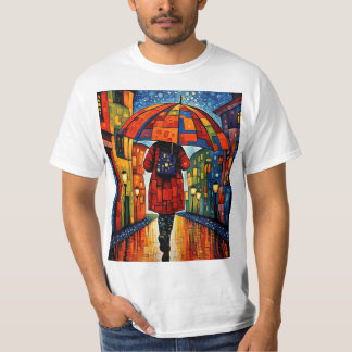 Camiseta Senhora com guarda-chuva 2