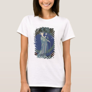 Camiseta Senhora com um dragão (litho da cor)