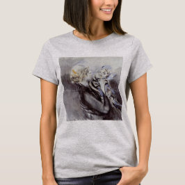 Camiseta Senhora com um gato de Cinza (por Giovanni Boldini