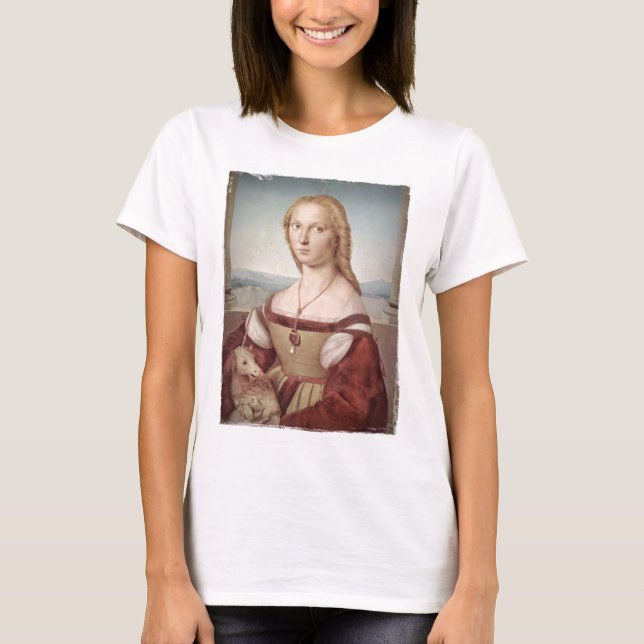 Camiseta Senhora com um Unicórnio (Frente)