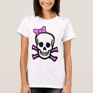 Camiseta Senhora Crânio & Crossbones com dente Dourado