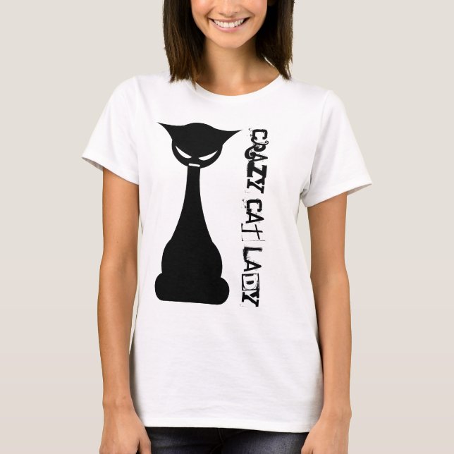 Camiseta Senhora de Gato Louca (Frente)