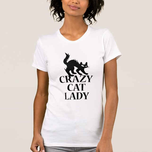 Camiseta Senhora de Gato Louca (Frente)