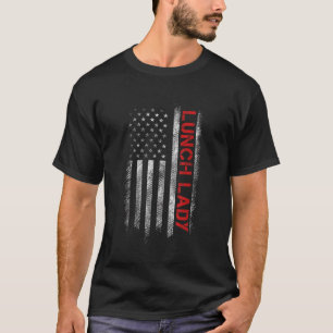 Camiseta Senhora do almoço Americana A Bandeira dos Estados
