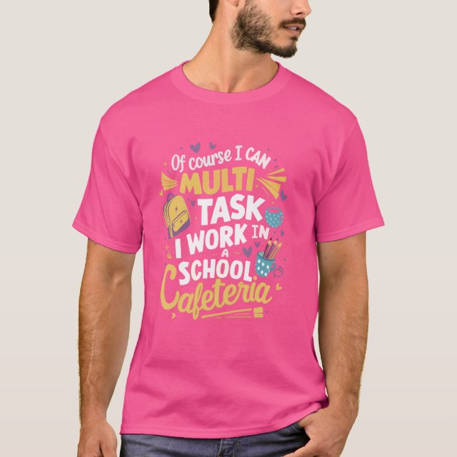 Camiseta Senhora do almoço Lady Cook, trabalhadora da canti (Frente)