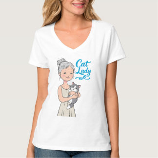 Camiseta senhora do gato