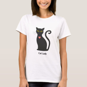Camiseta Senhora do Gato Cinza Escuro