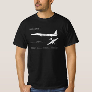Camiseta Senhora Dragão U-2 - Planos de Impressão do Avião 