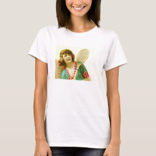 Camiseta Senhora e tênis