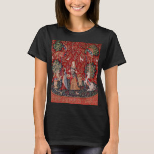 Camiseta Senhora e Unicórnio Tapeçaria Medieval Cheira a 