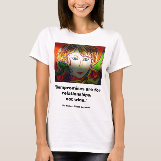 Camiseta Senhora e Vinho (Frente)