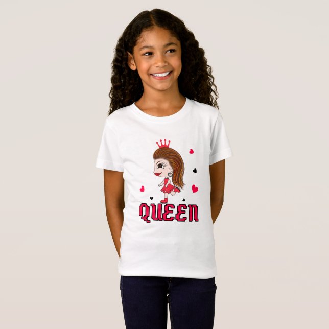 Camiseta Senhora em vermelho (Frente Completa)