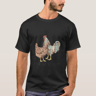 Camiseta Senhora Frango Louco Frango Fazenda de Animais Vin