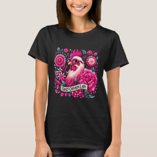 Camiseta Senhora Frango Louco Mãe de Frango Fazendeira