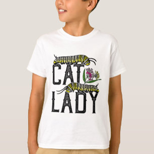Camiseta Senhora Gato - Borboleta Monarca Engraçada