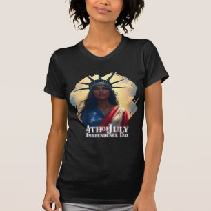 Camiseta Senhora Liberdade Reimaginada – Uma Nova Face da L