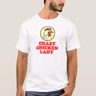 Camiseta Senhora louca da galinha