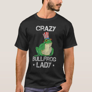 Camiseta Senhora louca de sapo-bufalo pega e come sapos par