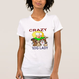 Camiseta Senhora louca do cão