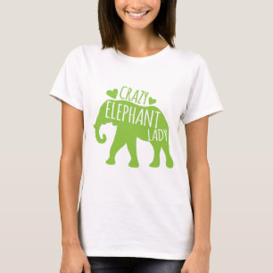 Camiseta Senhora louca do elefante