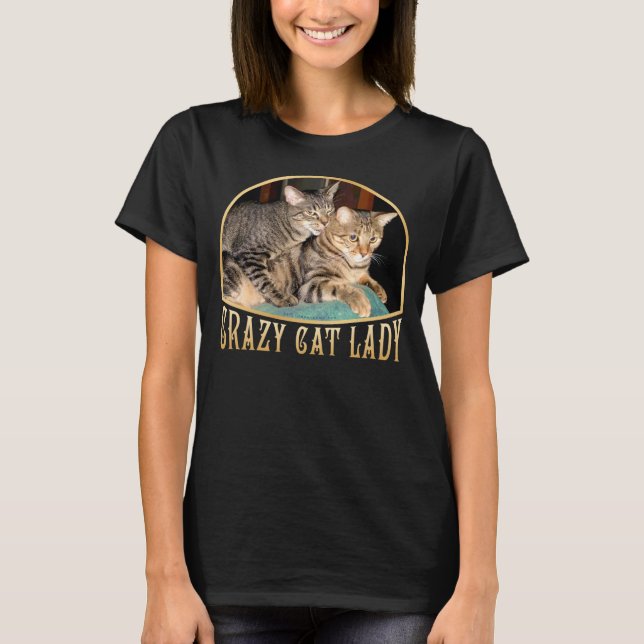 Camiseta Senhora louca do gato (Frente)