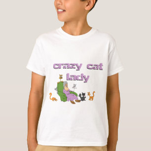 Camiseta Senhora louca do gato