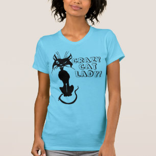 Camiseta Senhora louca do gato