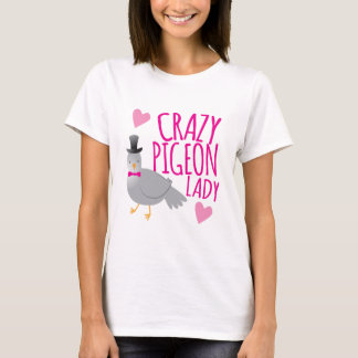 Camiseta senhora louca do pombo