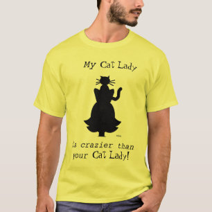 Camiseta Senhora louca mais louca engraçada Marido ou