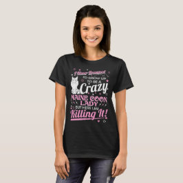 Camiseta Senhora louca nunca sonhada Matança do gato de
