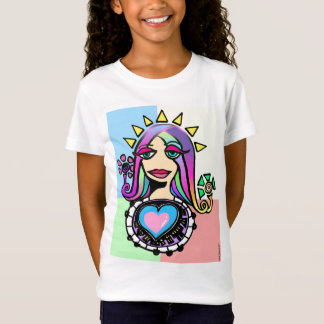 Camiseta Senhora Luz do sol Coração: Versão 3
