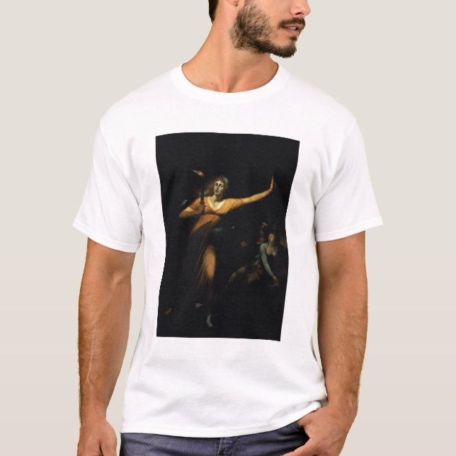 Camiseta Senhora Macbeth Sleepwalking, 1783 (óleo em (Frente)