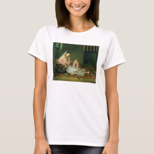 Camiseta Senhora muçulmana Reclining, 1789 (óleo em canva