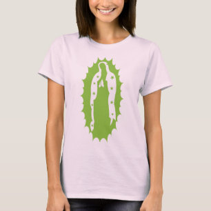 Camiseta senhora orgânica (nossa senhora guadalupe)