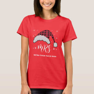 Camiseta Senhora Papai Noel Natal Casais Pijamas Combinando
